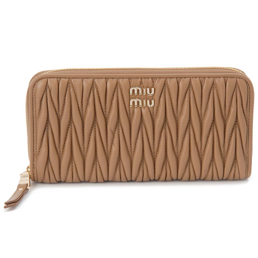 miu miu（ミュウミュウ） 長財布 レディース ブラウン 5ML506 AFPP