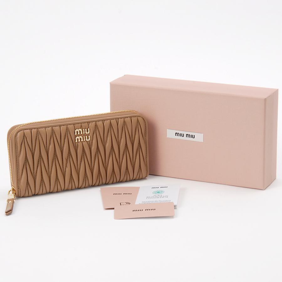 miu miu（ミュウミュウ） 長財布 レディース ブラウン 5ML506 AFPP