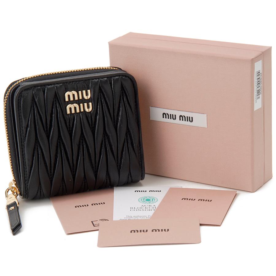 miu MIU ミュウミュウ 二つ折り財布 5ML522 2FPP F0002