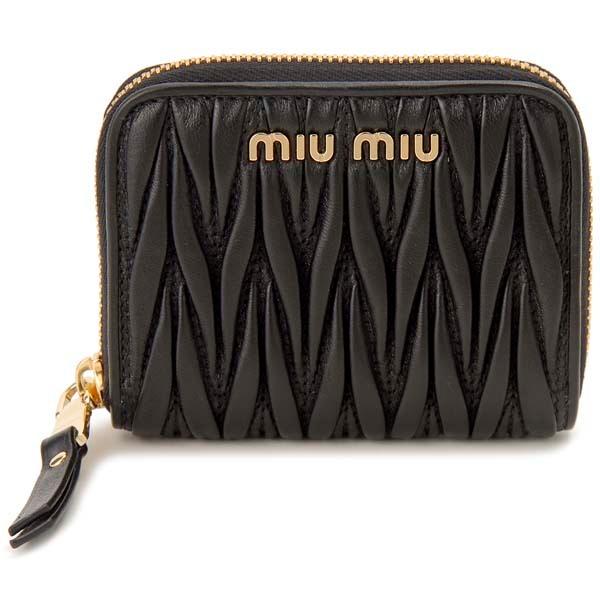 miu miu（ミュウミュウ） コインケース 小銭入れ レディース ブラック