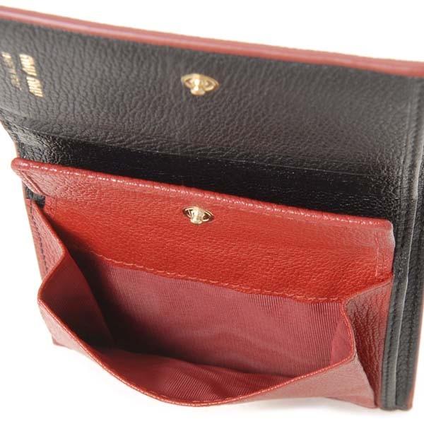 miu miu（ミュウミュウ） 二つ折り財布 レディース ブラック 黒 5MV204