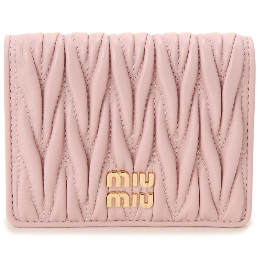 miu miu（ミュウミュウ） 二つ折り財布 レディース ピンク 5MV204 2FPP
