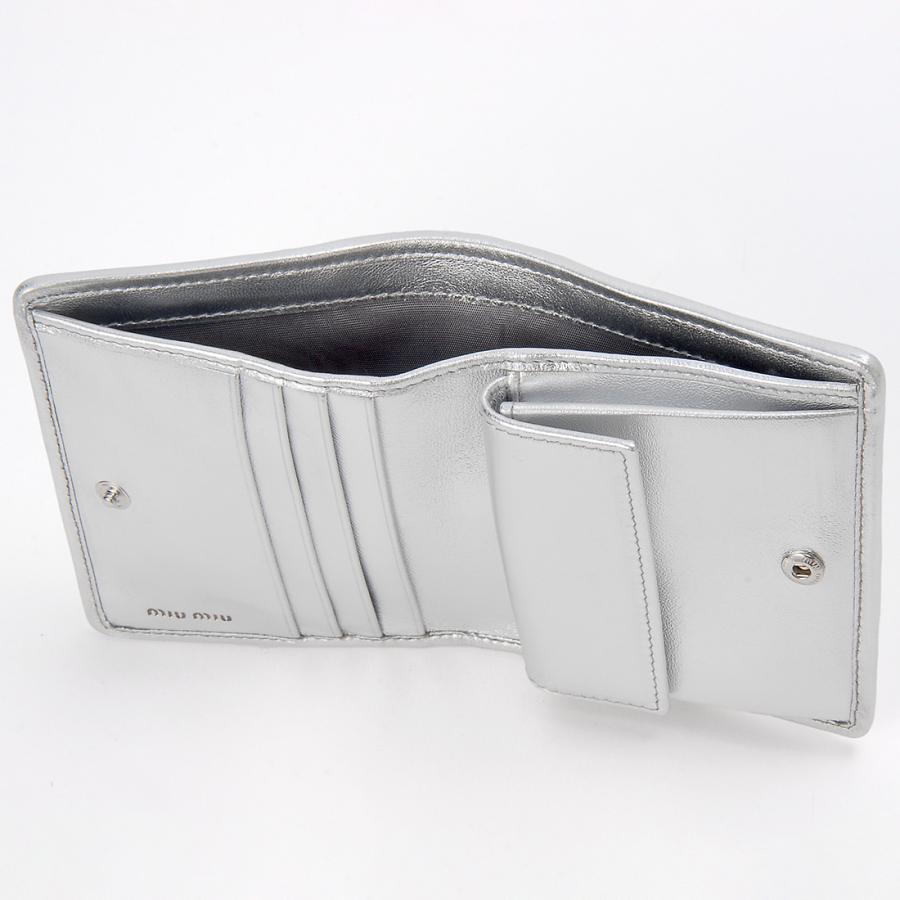 miu MIU ミュウミュウ 二つ折り財布 レディース 5MV204 AFPP