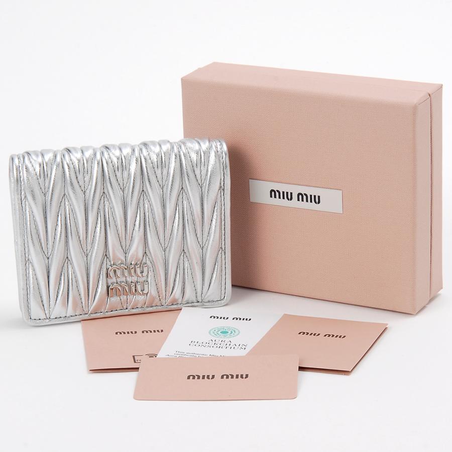 miu miu（ミュウミュウ） 二つ折り財布 レディース 5MV204 AFPP F0118