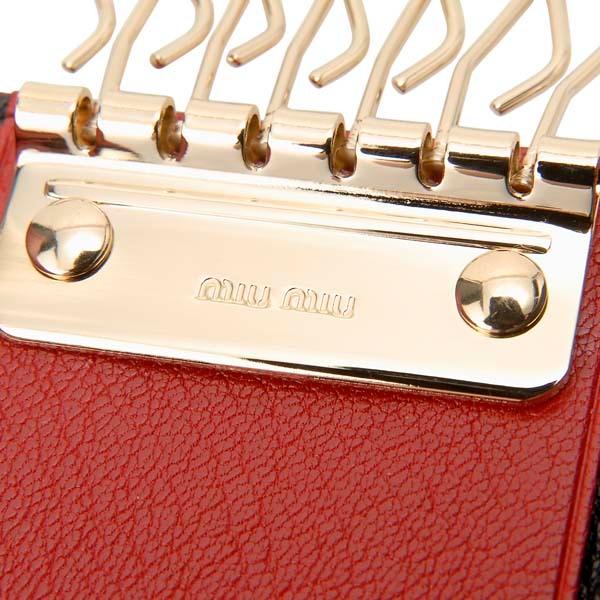 miu miu（ミュウミュウ） キーケース ブラック 5PG222 2BC3 F0002