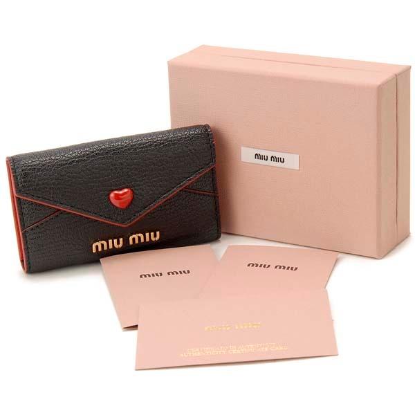 miu ミュウミュウ MIU キーケース ブラック 5PG222 2BC3 F0002