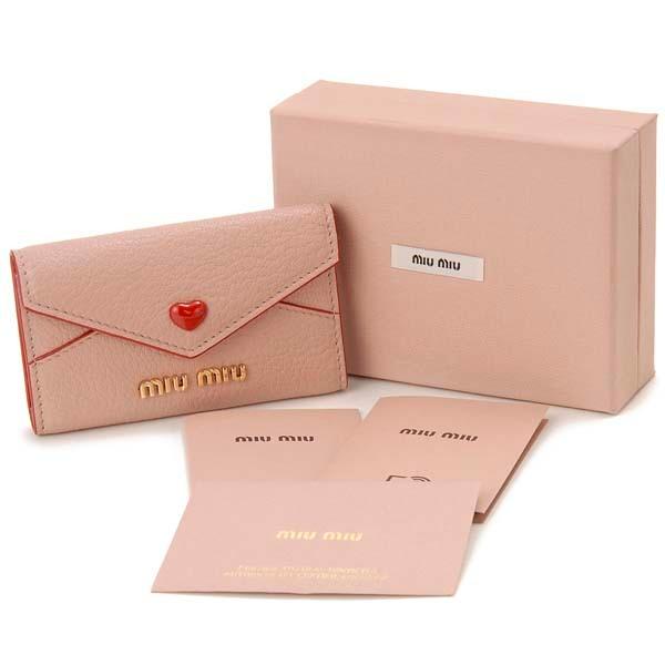 miu miu（ミュウミュウ） キーケース ピンク 5PG222 2BC3 F0002