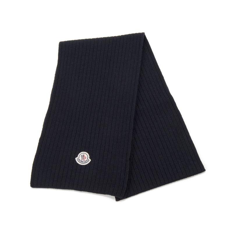 美品　モンクレール　MONCLER 青　ネイビー ウール マフラー 楽天市場】モンクレール（カラーネイビー）（レディースマフラー