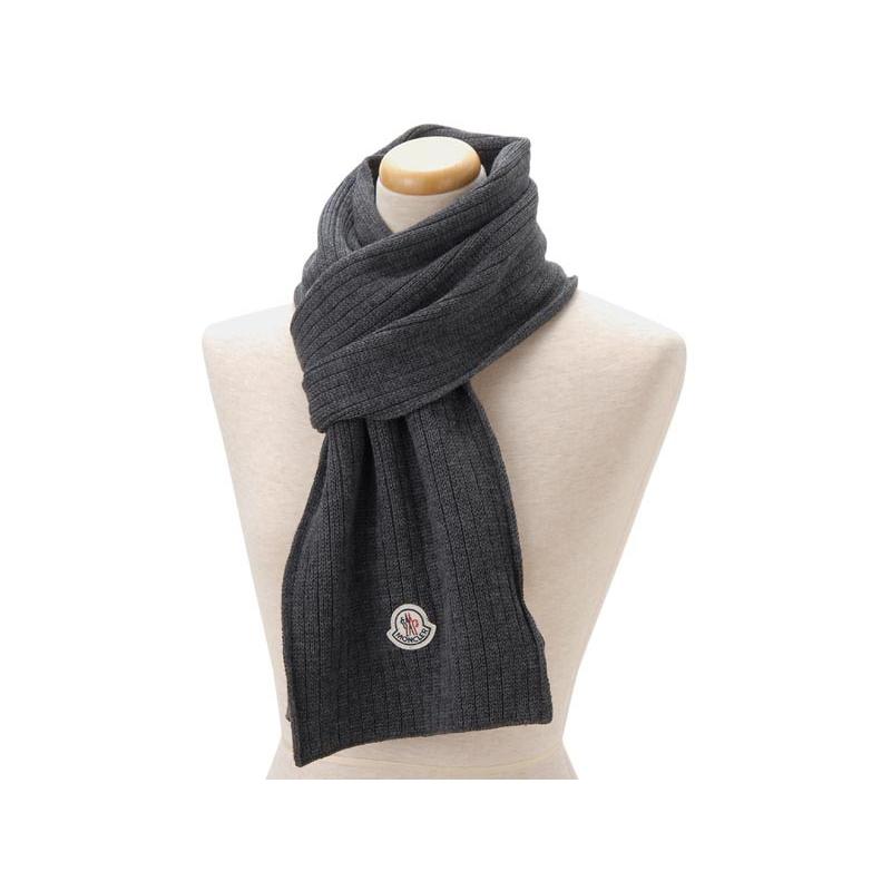 モンクレール MONCLER マフラー 00027 2309 912 ウールマフラー グレー  