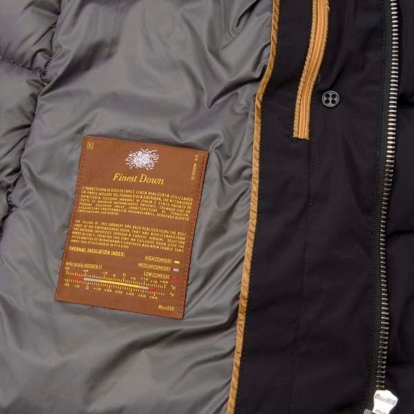 【値下げ・名盤】 [2021AW] ムーレー MOORER ダウンジャケット メンズ ブラック 黒 FLORIO-KN ダウンコート Pコート 【ZYX1912709716】(69000円)