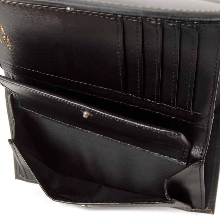 モンテスピガ monte SPIGA ブライドルレザー 三つ折り財布 ハンディ