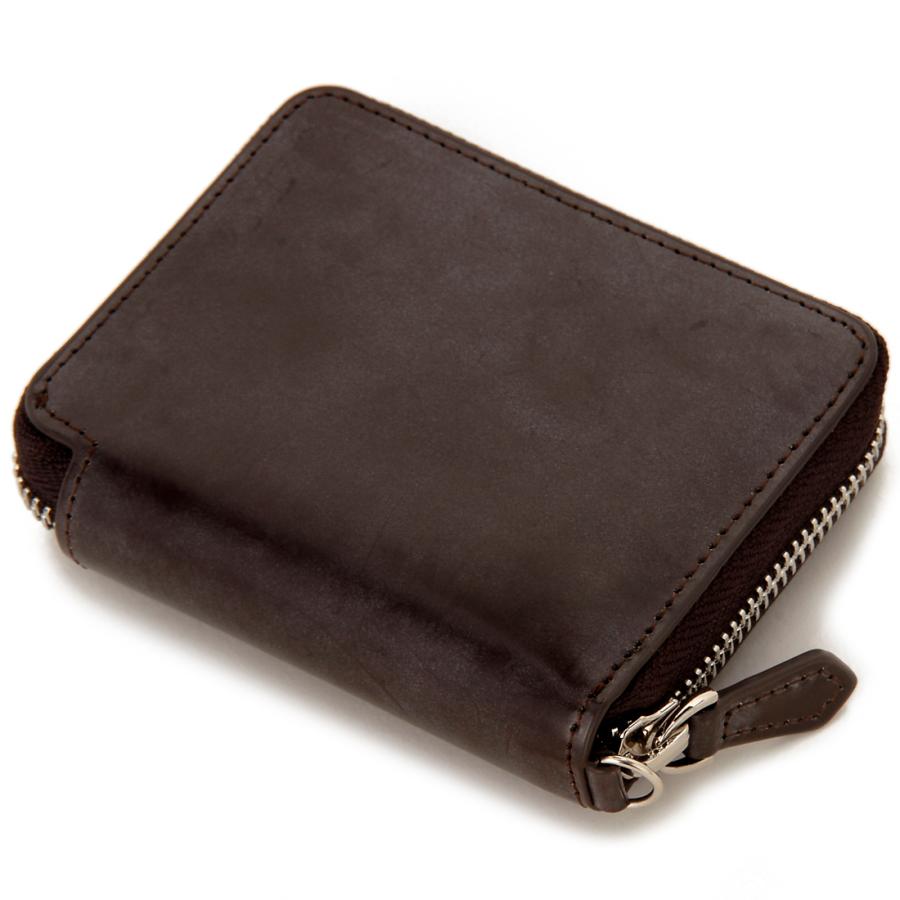 モンテスピガ monte SPIGA ブライドルレザー 二つ折り財布 メンズ