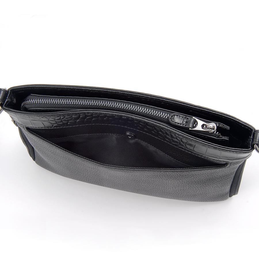 3月決算セール モンテスピガ monte SPIGA ショルダーバッグ メンズ ブラック イタリアンレザー MOSMTP021BK | MONTE SPIGA | 04