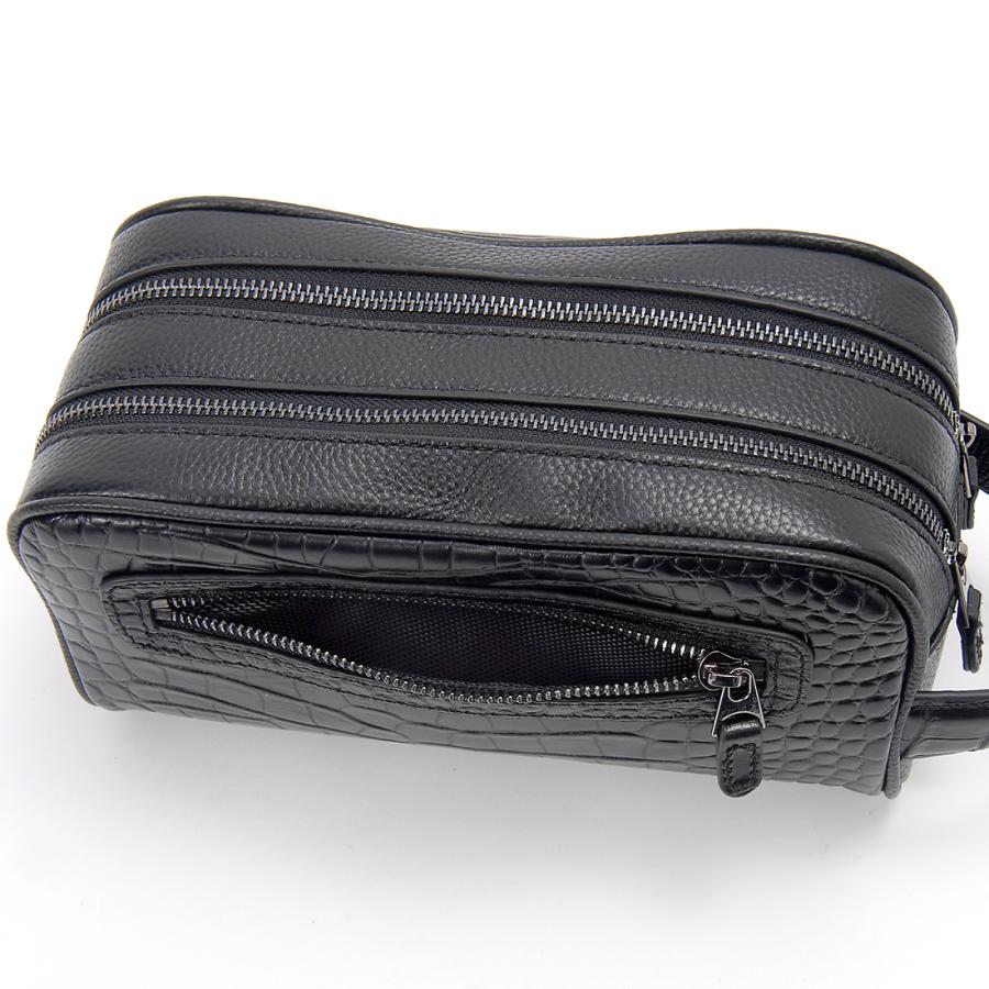 monte SPIGA モンテスピガ セカンドバッグ メンズ ブラック イタリアンレザー MOSMTP034BK MONTE SPIGA（モンテスピガ） セカンドバッグ メンズ ブラック