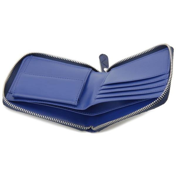 只今決算セール モンテスピガ monte SPIGA 二つ折り財布 ブルー メンズ MOSQS315NV メッシュ型押しウォレット |  | 03