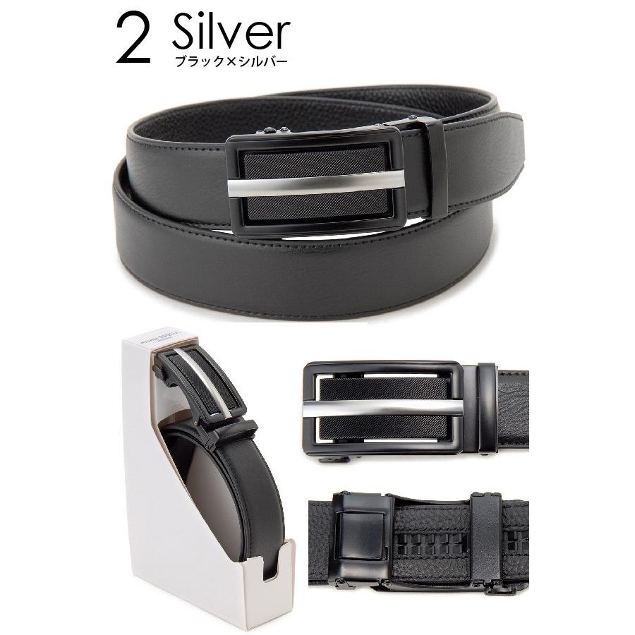 ベルト メンズ 本革 モンテスピガ monte SPIGA 表裏牛革 オートロック