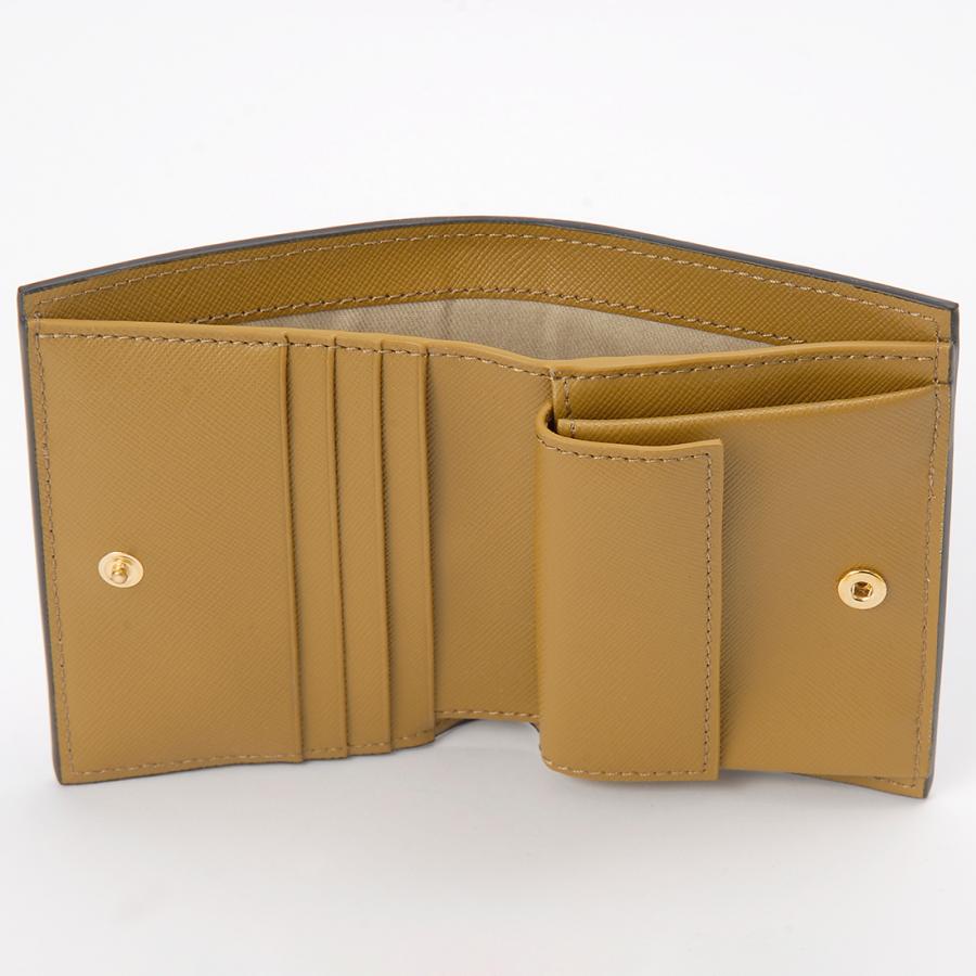 ボーナスストアPlus10％対象店 マルニ MARNI 二つ折り財布 レディース ディープセージ PFMOQ14U28 ZO957の画像