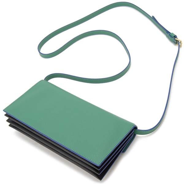 MARNI マルニ ショルダーバッグ 長財布 グリーン×ホワイト