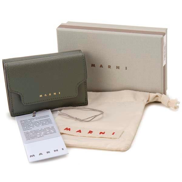 MARNI（マルニ） 財布 三つ折り財布 フォレスト グリーン PFMOW02U07