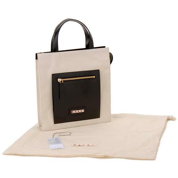 【MARNI】トートバッグ ハンドバッグ SHMP0068Q0 ホワイト MARNI マルニ トートバッグ レディース ホワイト SHMP0068Q0
