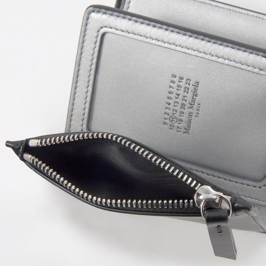 スーパーセール メゾンマルジェラ Maison Margiela 二つ折り財布 ブラック SA2UI0017 P8729 H1145の画像