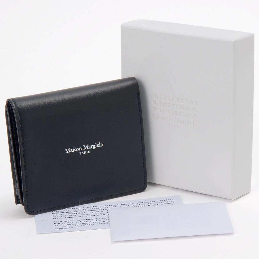 スーパーセール メゾンマルジェラ Maison Margiela 二つ折り財布 ブラック SA2UI0017 P8729 H1145の画像