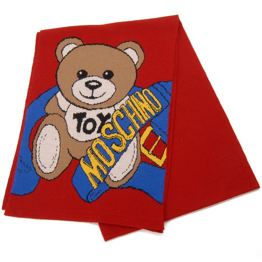 Moschino モスキーノ マフラー スカーフ レディース レッド 30745M2804 007 MOSCHINO（モスキーノ） マフラー スカーフ レディース レッド