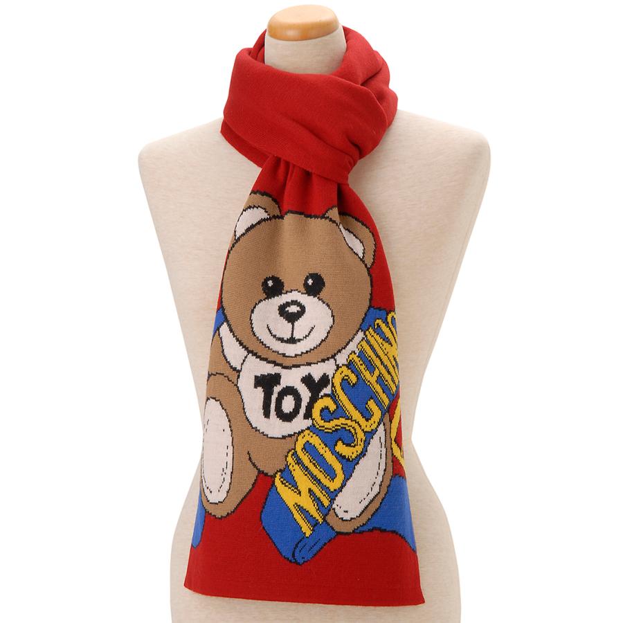 MOSCHINO（モスキーノ） マフラー スカーフ レディース レッド