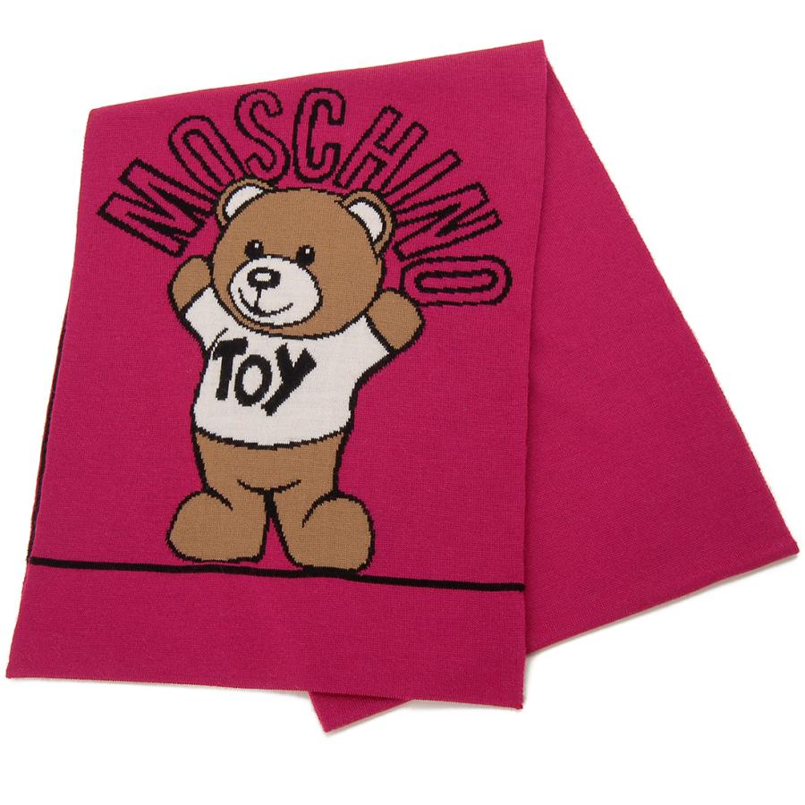 Moschino モスキーノ マフラー スカーフ レディース フューシャピンク 30747M2798 009 MOSCHINO（モスキーノ） マフラー スカーフ レディース フューシャ