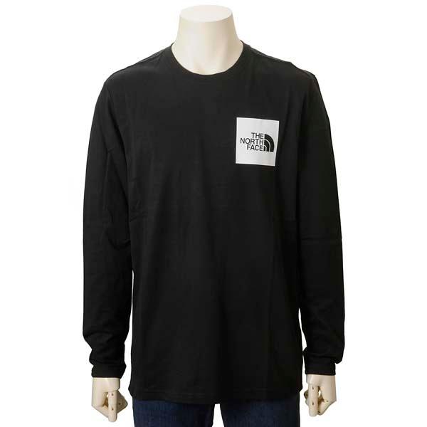 THE NORTH FACE ノースフェイス 長袖 Tシャツ ロンT メンズ ブラック NF0A37FT JK3 LS FINE TEE