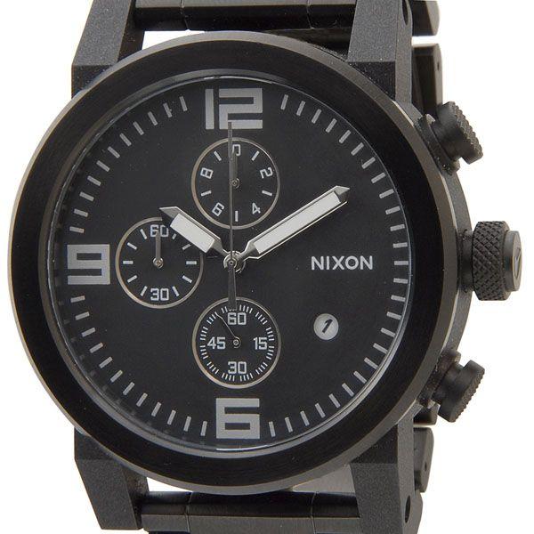 訳あり BOX汚れ ニクソン NIXON クロノグラフ NA347001 ライドSS(RIDE SS) ブラック メンズ腕時計 ブランド｜s-select
