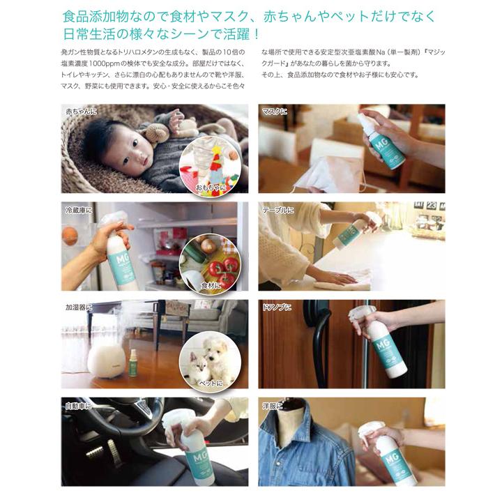 マジックガード 除菌スプレー 60ml 携帯用スプレー 安定型次亜塩素酸