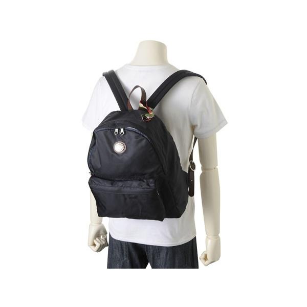 美品　オロビアンコ　LORENZO-C 鞄　ネイビー　リュック　ナイロン　レザー 50421382704L.jpg