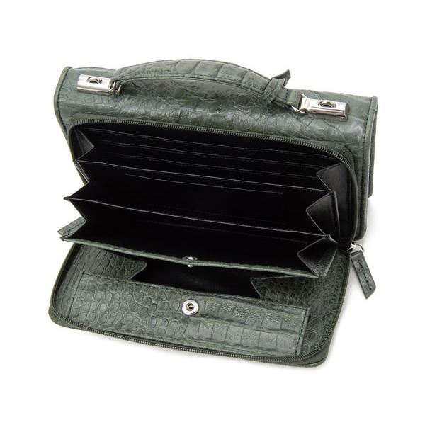 ワニ革 セカンドバッグ メンズバッグ カイマンワニ Oku0315hbkmt 財布一体型バッグ グリーン Oku0315hcgnmt S Select 通販 Yahoo ショッピング