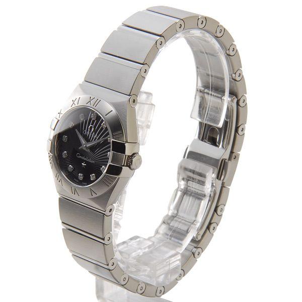 オメガ OMEGA 腕時計 123.10.24.60.51.001 レディース ブラック ダイヤモンド12P 新品 送料無料 当店5年保証｜s-select｜02