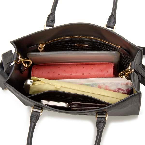 EXPRESS便可◎ PRADA 2WAY ハンドショルダーバッグ 1BA337 NZV PRADA プラダ トートバッグ レディース ブラック 1BA337 NZV