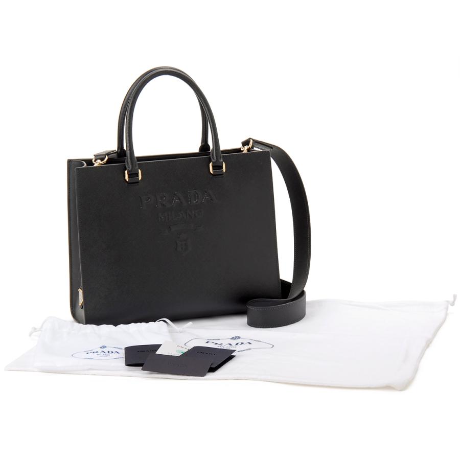 PRADA ブラック ハンドバッグ 中型 PRADA（プラダ） ハンドバッグ レディース 1BA337 NZV F0002 XOA : s