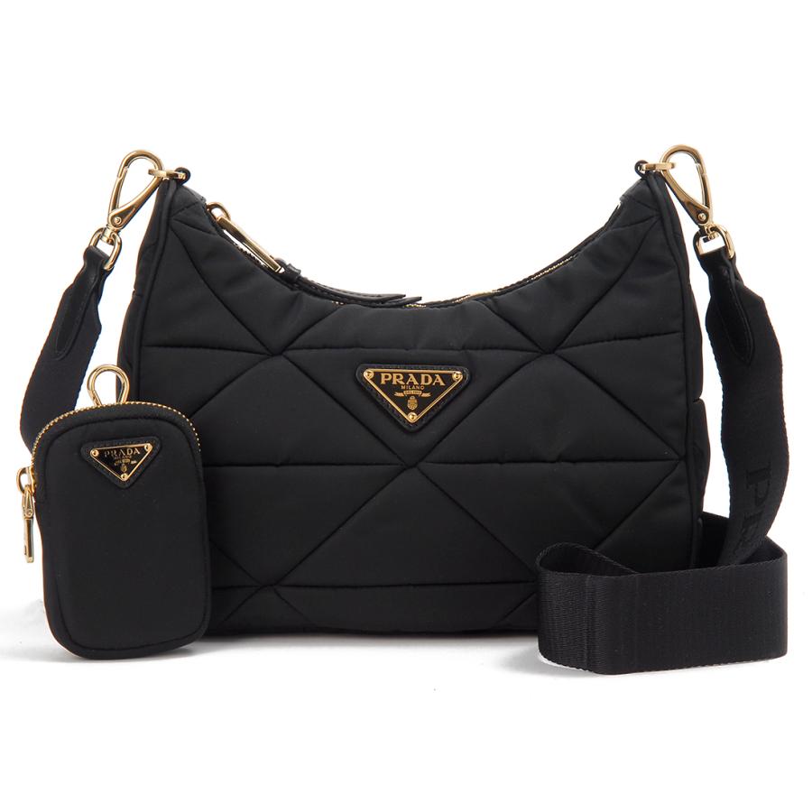 PRADA プラダ ショルダーバッグ レディース ブラック 1BC151RDJNF0632D9M SHOULDER BAG PRADA（プラダ） ショルダーバッグ レディース ブラック
