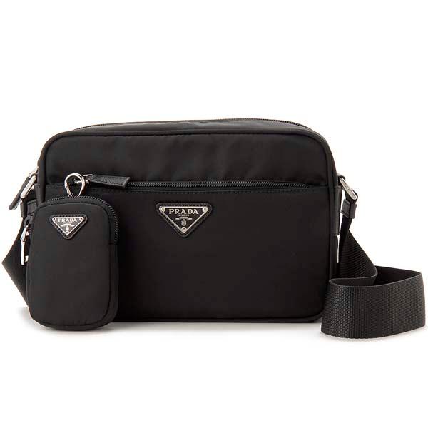 美品 PRADA プラダ ショルダーバッグ カメラバッグ 箱付き PRADA プラダ ショルダーバッグ ブラック 1BC167 RV44 F0002 B1M