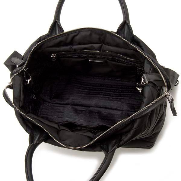 PRADA（プラダ） トートバッグ レディース ブラック 1BG435 RDJN F0002