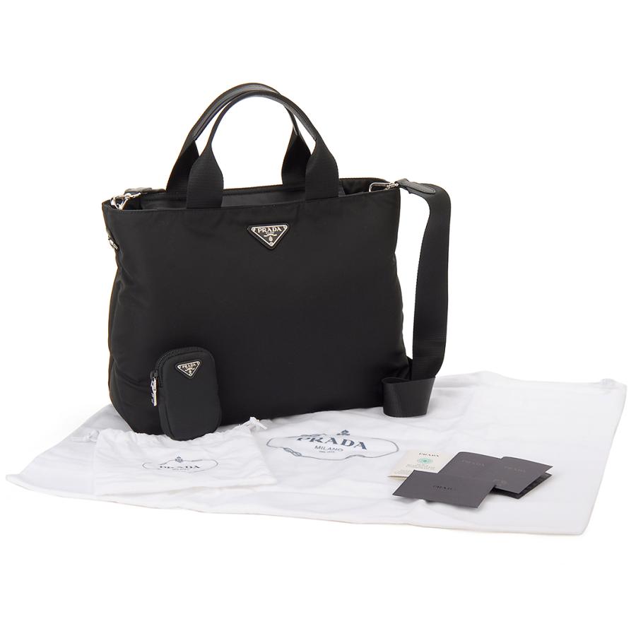 PRADA プラダ トートバッグ レディース ブラック 1BG867 RV44