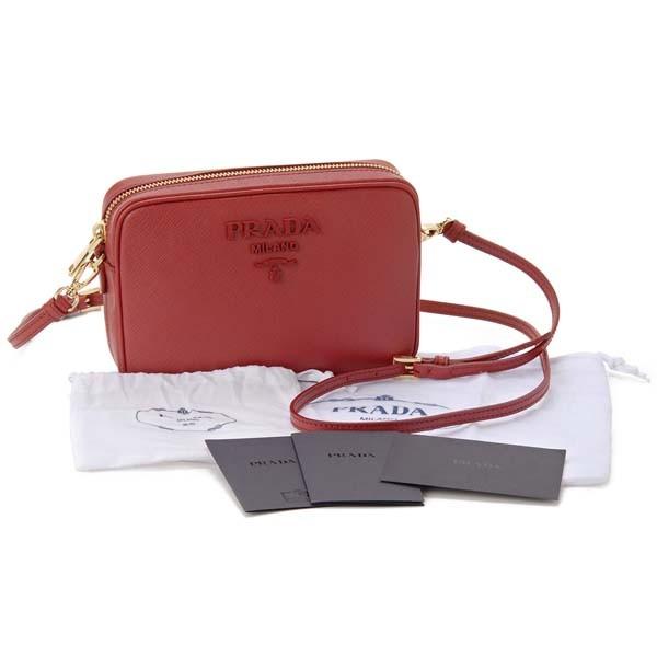 PRADA プラダ ショルダーバッグ レディース レッド 1BH036 NZV