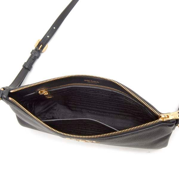 PRADA プラダ ショルダーバッグ レディース ブラック 1BH050 2BBE