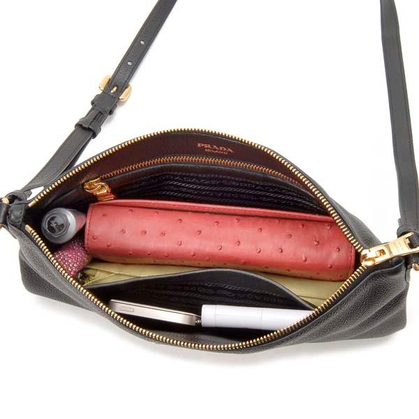 PRADA プラダ ショルダーバッグ レディース ブラック 1BH050 2BBE