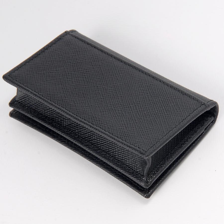 プラダ PRADA 名刺入れ カードケース ブラック 1MC122 QHH F0002 サフィアーノ メンズ レディースの画像