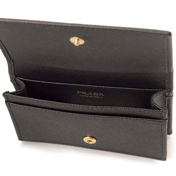 PRADA プラダ 名刺入れ カードケース ブラック 1MC122 QHH F0002 PRADA プラダ 名刺入れ カードケース ブラック 1MC122 QHH F0002