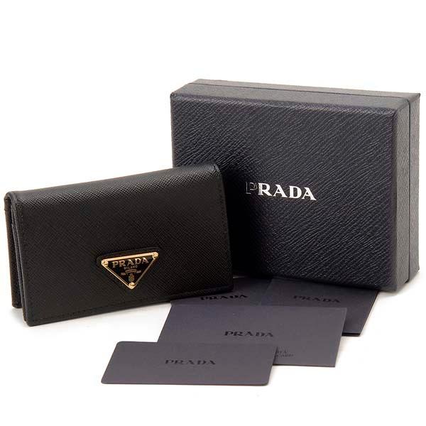 PRADA プラダ 名刺入れ カードケース ブラック 1MC122 QHH F0002 PRADA プラダ 名刺入れ カードケース ブラック 1MC122 QHH F0002