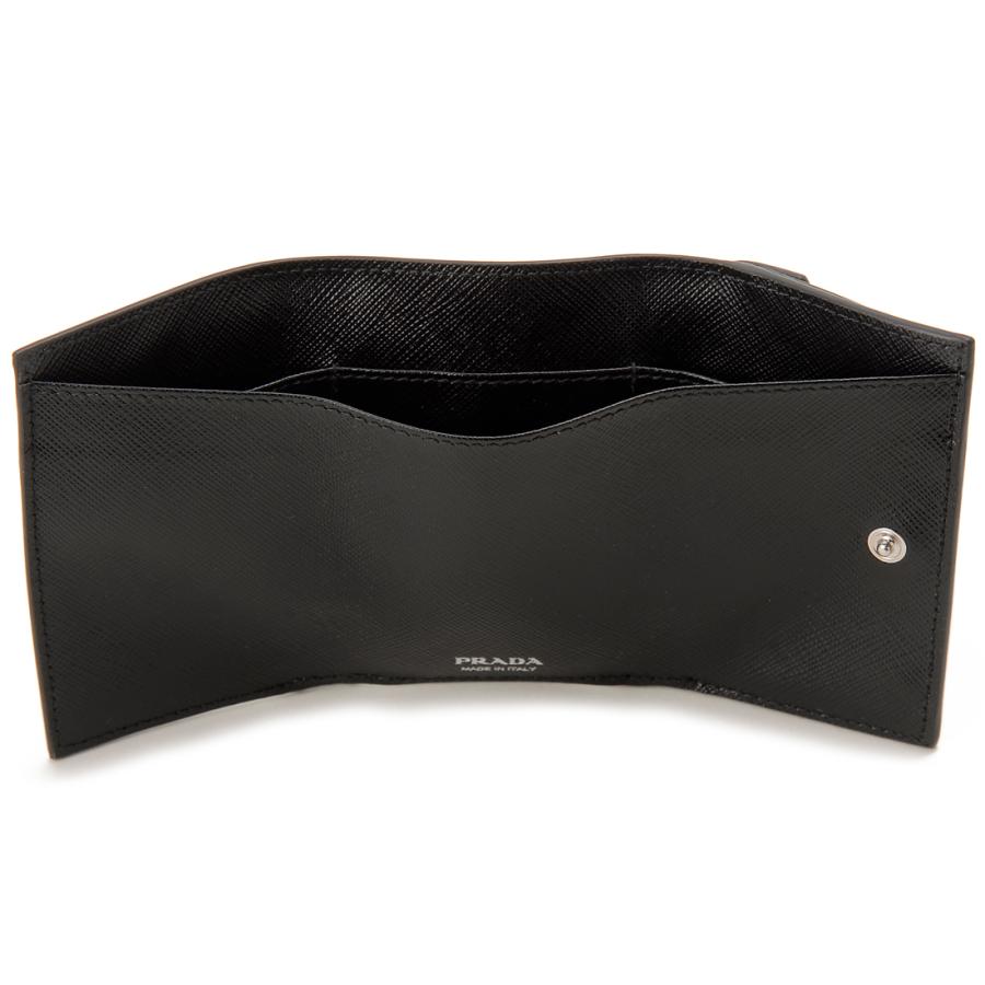 美品 PRADA プラダ 三つ折り財布 ブラック PRADA（プラダ） 【並行輸入品】プラダ 財布 三つ折り財布 レディース