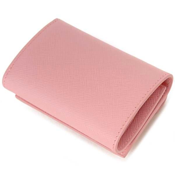 PRADA（プラダ） 財布 三つ折り財布 レディース ピンク 1MH021 QWA