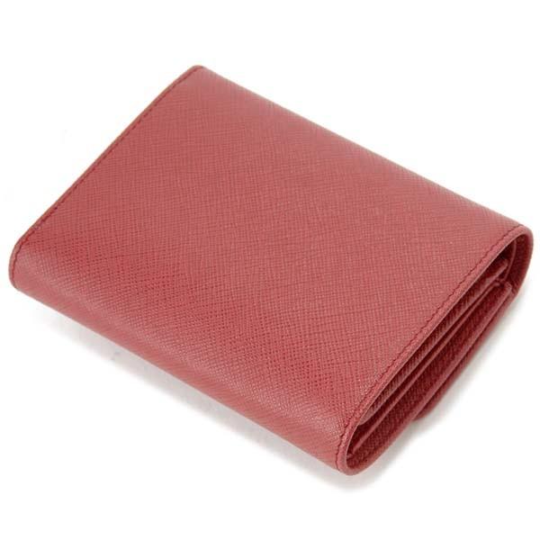 プラダ　三つ折り財布(正規品) PRADA プラダ 三つ折り財布 レディース レッド 1MH025 QWA F068Z